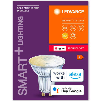 LED GU10 4,7W 350lm 2700K Teplá LEDVANCE SMART+ ZigBee stmievateľná žiarovka