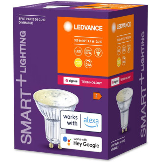 LED GU10 4,7W 350lm 2700K Teplá LEDVANCE SMART+ ZigBee stmievateľná žiarovka