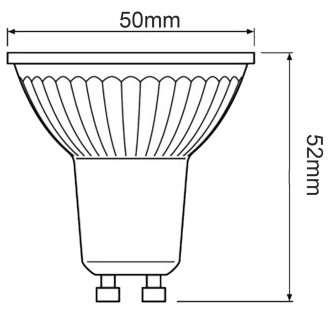 LED žiarovka GU10 4,5W  50W 350lm 4000lm Neutrálna 36° stmievateľná Osram Parathom