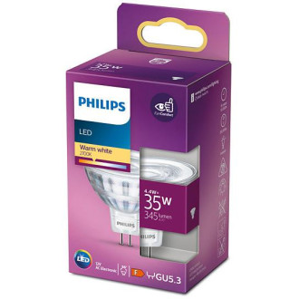 LED žiarovka GU5.3 MR16 4,4W  35W 345lm 2700K Warm 36° 12V PHILIPS