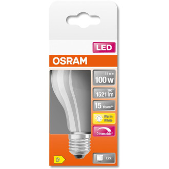 LED žiarovka E27 A60 11W  100W 1521lm 2700K Warm 300° Filament Dimmable OSRAM SUPER STAR