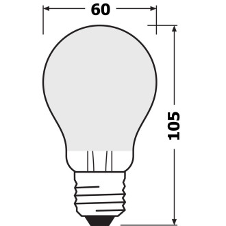 LED žiarovka E27 A60 5,8W  60W 806lm 4000K Neutrálne 300° CRI90 Stmievateľné vlákno OSRAM SUPER STAR+