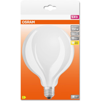 LED žiarovka E27 G125 17W  150W 2542lm 2700K Warm 320° Filament OSRAM STAR