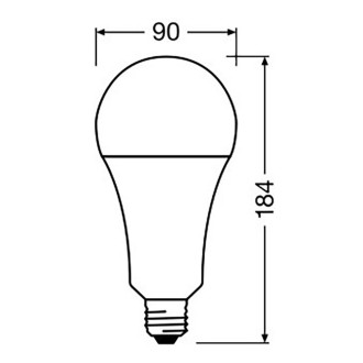 LED žiarovka E27 A90 24,9W  200W 3452lm 2700K Warm 200° OSRAM Parathom