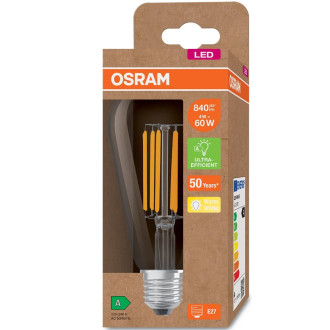 LED žiarovka E27 ST64 CL 4W  60W 840lm 3000K Warm 360° Filament OSRAM ULTRA EFFICIENT