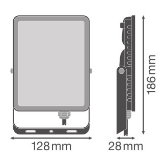 LED reflektor 30W 4000K 2700lm IP65 čierny LEDVANCE ESSENTIAL