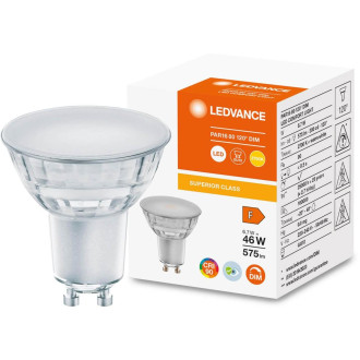 GU10 LED žiarovka 6,7W  48W 575lm 2700K Warm 120° CRI90 Stmievateľné sklo LEDVANCE Superior