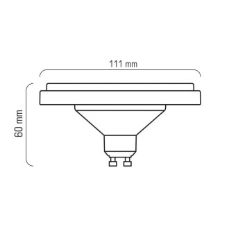 ES111-A GU10 230V 12.5W LED CCD NW