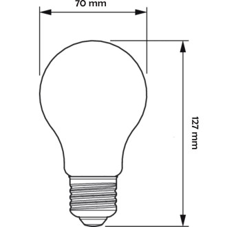 LED žiarovka A70 E27 7,3W  100W 1535lm 4000K Studené 360° vlákno PHILIPS ULTRA EFFICIENT