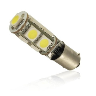 LED auto žiarovka T4W BA9s can bus 9 SMD 5050 Canbus-resistor