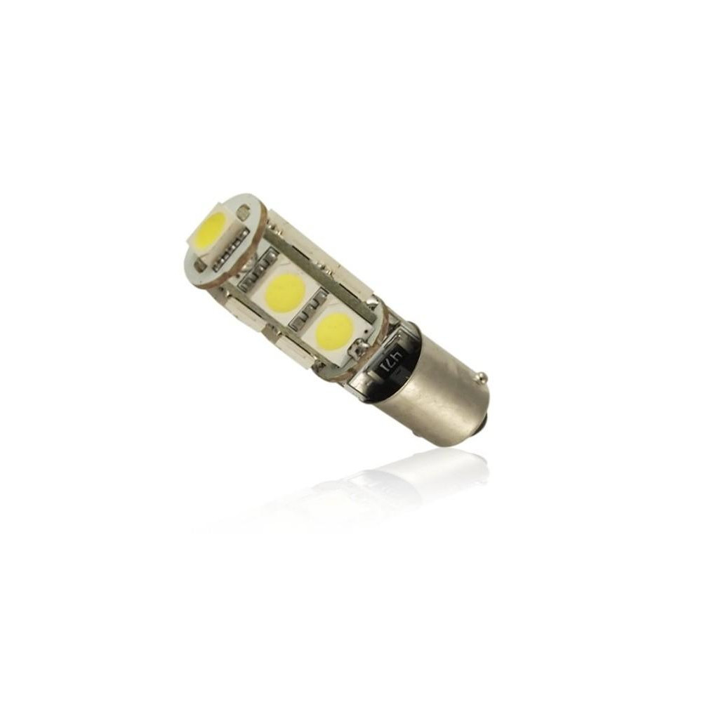 LED auto žiarovka T4W BA9s can bus 9 SMD 5050 Canbus-resistor