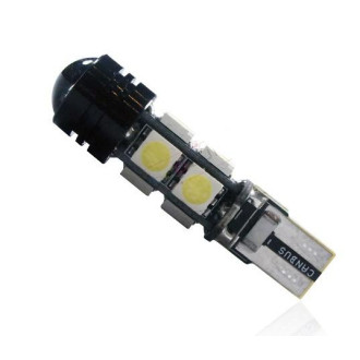 LED auto žiarovka 8 SMD5050 + HP LED,  T10