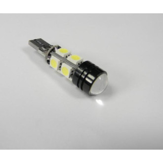 LED auto žiarovka 8 SMD5050 + HP LED,  T10