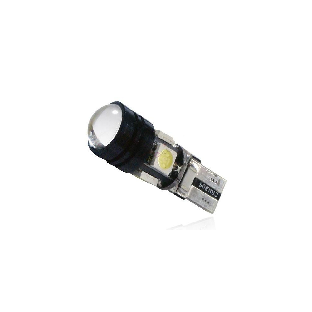 LED auto žiarovka 4 SMD5050 + HP LED,  T10