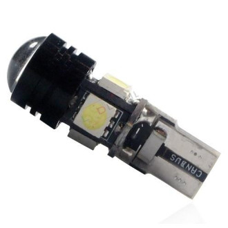 LED auto žiarovka 4 SMD5050 + HP LED,  T10