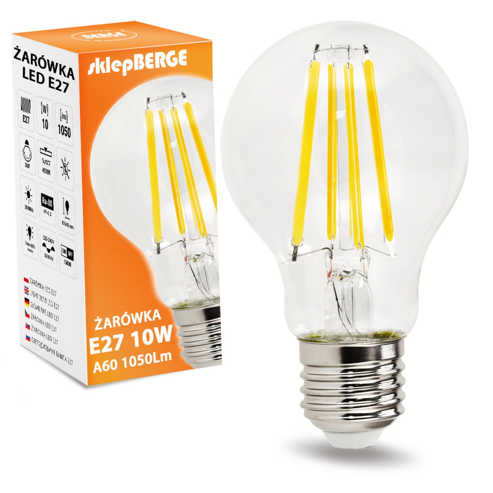 LED žiarovka E27 A60 10W neutrálna biela