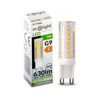 LED žiarovka - G9 - 7W - studená biela