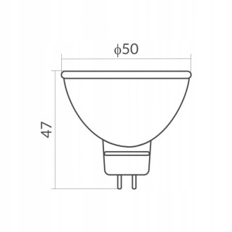 LED žiarovka MR16 12V 2W teplá biela