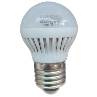 LED Žiarovka - LUMENIX - E27 - 4W - 350LM - Teplá Biela