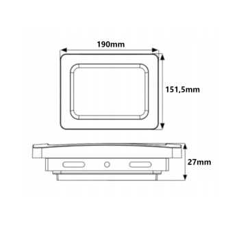 LED reflektor IVO-2 50W - teplá biela