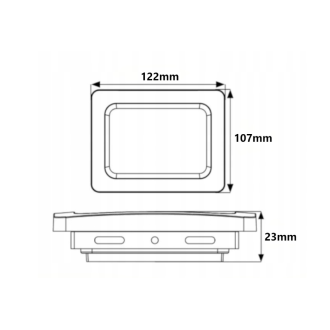 LED reflektor IVO-2 20W - studená biela