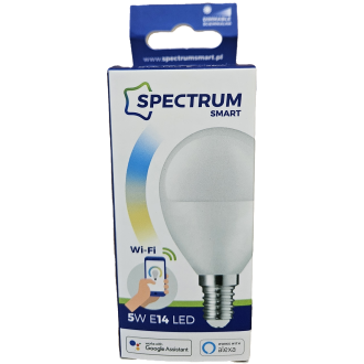 SMART LED Žiarovka - SPECTRUM - E14 - 5W - 420LM - CCT - WiFi