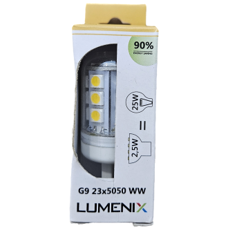 LED Žiarovka - LUMENIX - G9 - 3W - 200LM - Teplá Biela