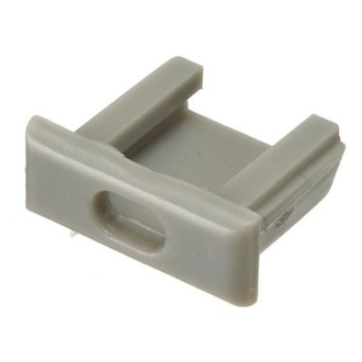 TOMPET - 1ks -Koncovka pre profil MiniLUX - S Otvorom - Sivá