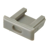 TOMPET - Koncovka Pre Profil MiniLUX - S Otvorom - Sivá - 1ks