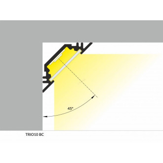 copy of 1m - Hliníkový Profil - TOPMET - Groove - Eloxovaný - Sivý