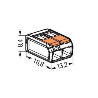 Svorka - WAGO 221-412 - 2x0,2-4mm