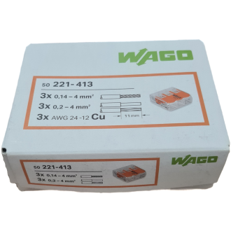 Svorka - WAGO 221-413 - 3x0,2-4mm