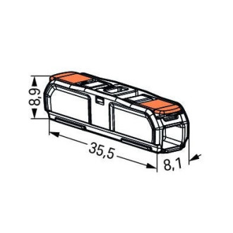 Svorka - WAGO Inline - 1X0,2-4MM2 - Kompaktná séria 221-2411