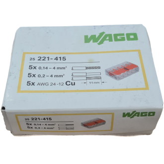 Svorka - WAGO 221-415 - 5x0,2-4mm