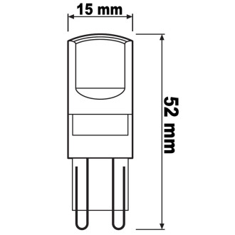 3PAK LED žiarovka G9 Capsule 2,6W  30W 320lm 2700K Warm OSRAM Base