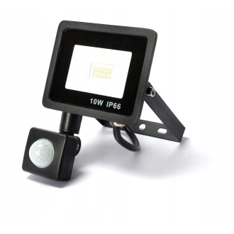 SYNTRON - LED Reflektor + Senzor Pohybu PIR - 10W - 900lm - 120° - 230V - IP66 - Neutrálna Biela / 4000°K