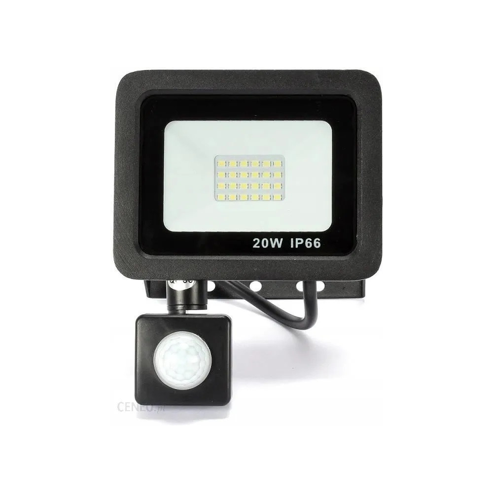 SYNTRON - LED Reflektor + Senzor Pohybu PIR - 20W - 1800lm - 120° - 230V - IP66 - Neutrálna Biela / 4000°K
