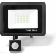 SYNTRON - LED Reflektor + Senzor Pohybu PIR - 30W - 2700lm - 120° - 230V - IP66 - Neutrálna Biela / 4000°K