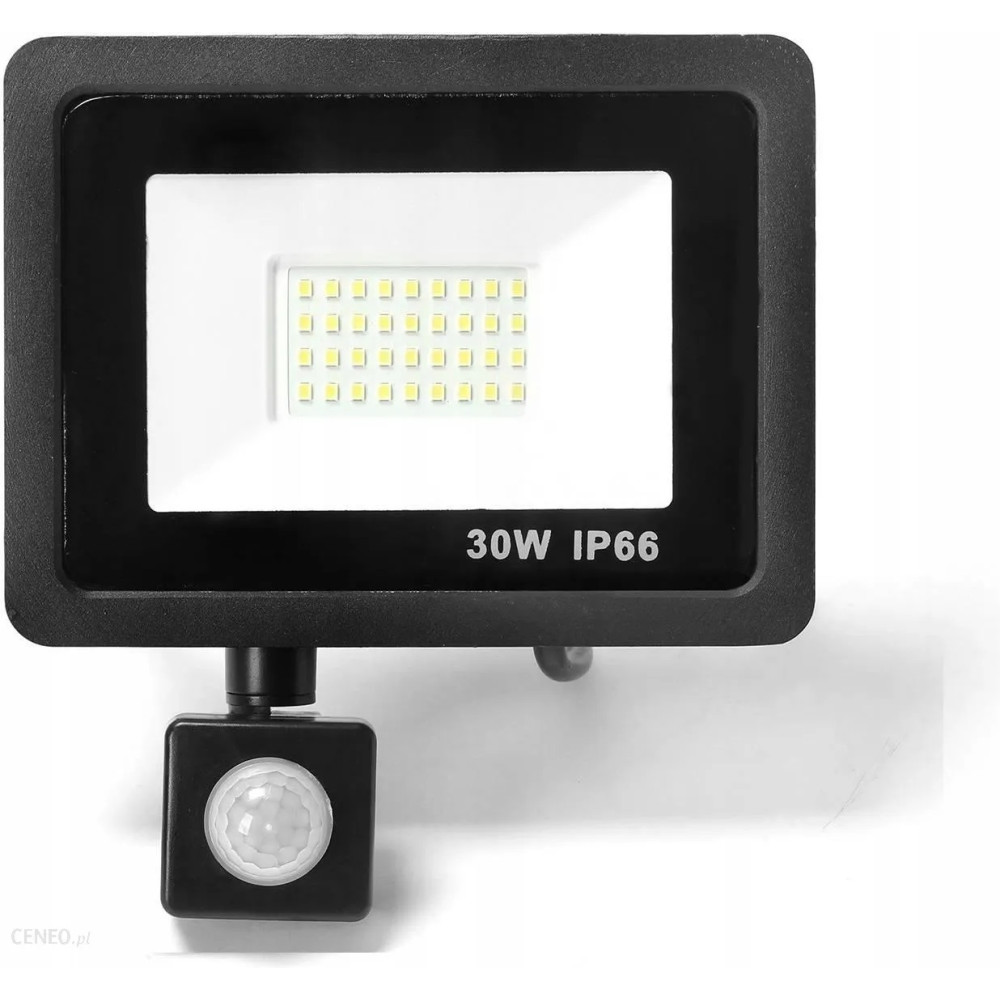 SYNTRON - LED Reflektor + Senzor Pohybu PIR - 30W - 2700lm - 120° - 230V - IP66 - Neutrálna Biela / 4000°K