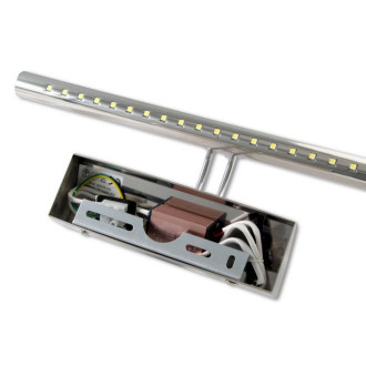 BERGE - Kúpeľňové svietidlo nad zrkadlo BRUNO - 5W - 40cm - Teplá Biela / 3000°K - lesklý chróm