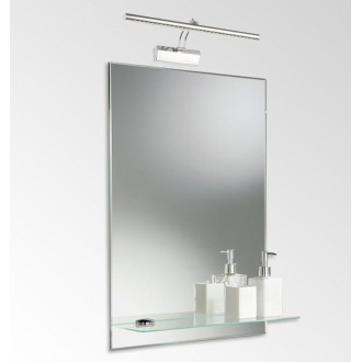 BERGE - Kúpeľňové svietidlo nad zrkadlo BRUNO - 5W - 40cm - Teplá Biela / 3000°K - lesklý chróm