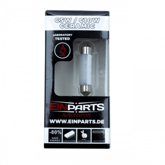 EINPARTS - EPL120 - LED Žiarovka - C5W / C10W - 42mm - CANBUS CERAMIC - 6LED - BOX 1ks