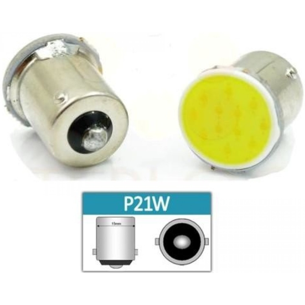 LED Auto Žiarovka - Interlook - BA15S / P21W - 3W - 24xCOB - 1ks