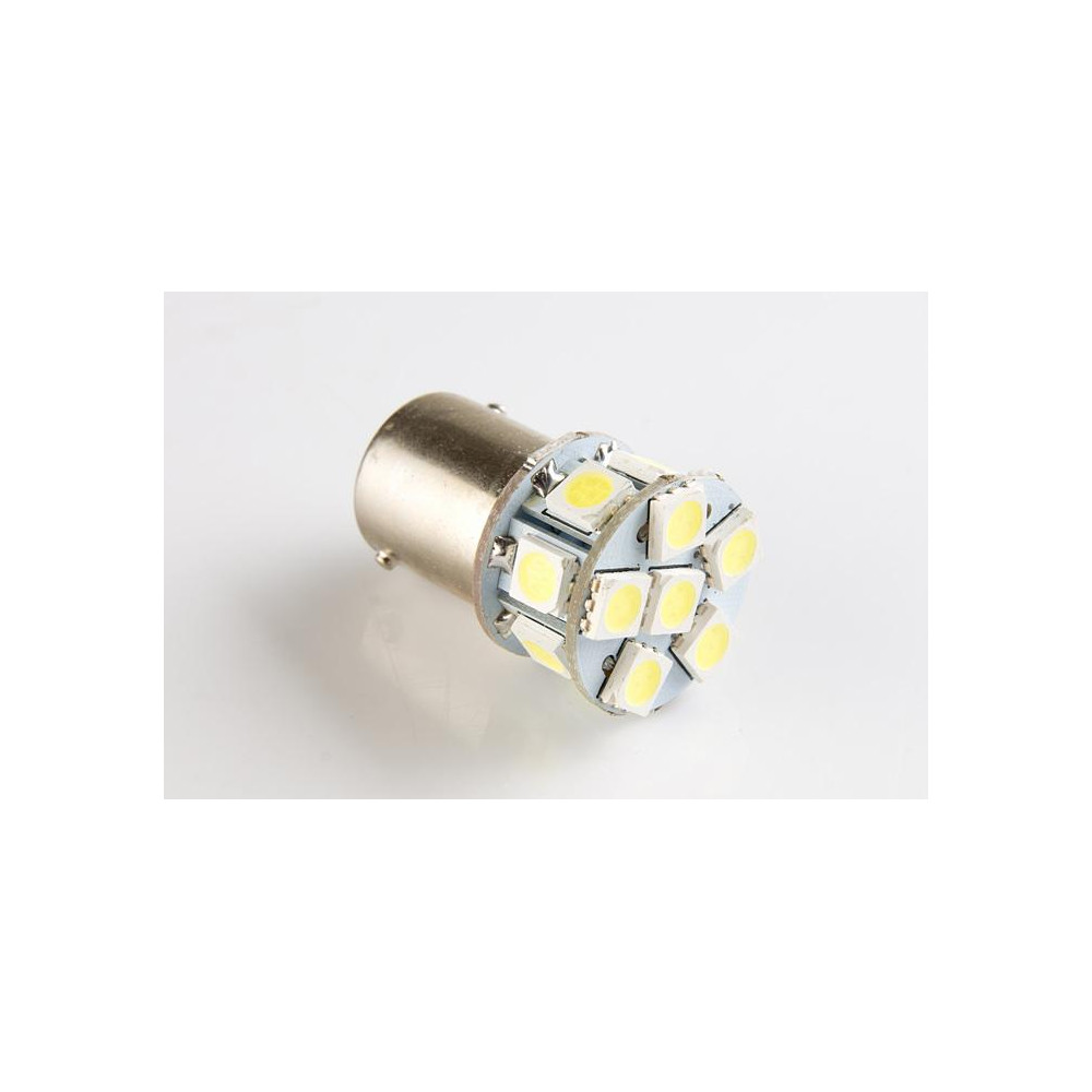 INTERLOOK - 1ks - LED Auto Žiarovka - BAY15D / P21W - 2,5W - Studená Biela / 6500°K
