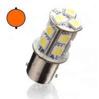 INTERLOOK - LED Auto Žiarovka - BAY15S / P21W - 2.5W - 13xSMD5050 - Oranžová - 1ks