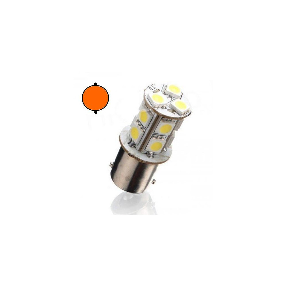 INTERLOOK - 1ks - LED Auto Žiarovka - BAY15S / P21W - 2,5W - ORANŽOVÁ