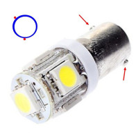 INTERLOOK - LED Auto Žiarovka - BA9S / H6W - 1W - 5xSMD5050 - 1ks