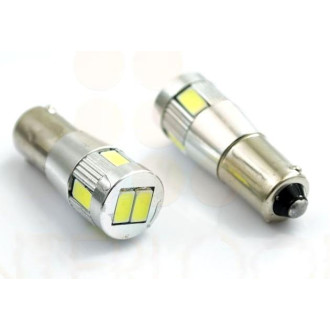 INTERLOOK - 1ks - LED Auto Žiarovka - BA9S / T4W - 5W - Studená Biela / 6500°K