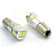 INTERLOOK - 1ks - LED Auto Žiarovka - BA9S / T4W - 5W - Studená Biela / 6500°K
