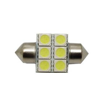 LED Auto Žiarovka - C5W - 31mm - 6xSMD5050 - 1 ks